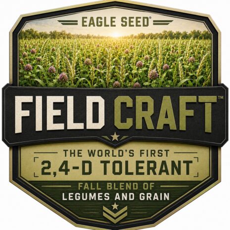 Fieldcraft™Logo World's First 2, 4-D Tolerant Fall Food Plot Legume and Grain Blend